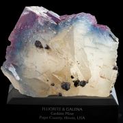 Gaskins Mine Fluorite w/ Galena & Calcite