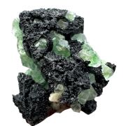 Tourmaline, fluorite, quartz, muscovite