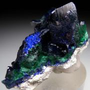 Azurite with Malachite