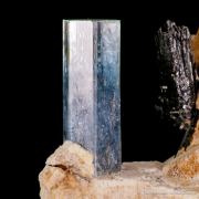 Beryl var. Aquamarine with Schorl and Feldspar