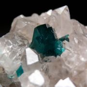 Dioptase with Quartz