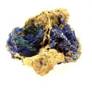 Chessylite ( Azurite ) + Malachite.