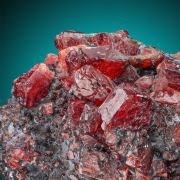 Rhodonite  on Galena