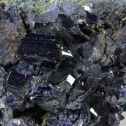 Azurite with Malachite