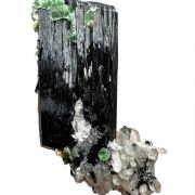 Tourmaline, fluorite, quartz, muscovite