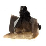 Goethite, Smoky Quartz.