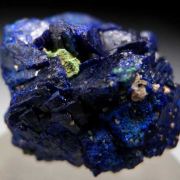 Azurite with Malachite after Cuprite