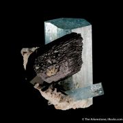 Beryl var. Aquamarine with Schorl