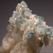 Fluorapatite & Muscovite on Albite