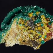 Dioptase with Mimetite