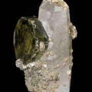 Apatite on Quartz