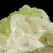 Prehnite casts after Anhydrite with Calcite