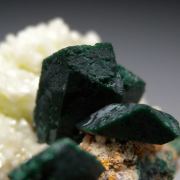 Calcite with Malachite after Azurite