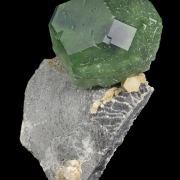 Fluorite (phantom) with Calcite