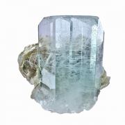 Beryl var. aquamarine, muscovite