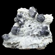 Galena, quartz, sphalerite