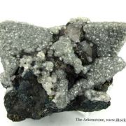 Smithsonite on Tennantite and Galena