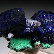 Azurite on Malachite