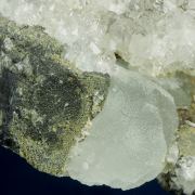 Quartz on Galena with Fluorite