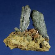 Quartz ( Prase ) with Andradite garnet