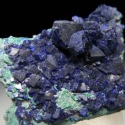 Azurite on Malachite