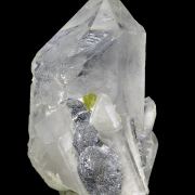 Quartz, lollingite, sphalerite, talc