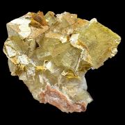 Fluorite, siderite, calcite, quartz