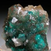 Dioptase in Quartz