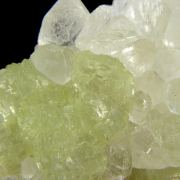 Prehnite casts after Anhydrite with Calcite