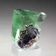 FLUORITE with PHANTOMS, PYRITE