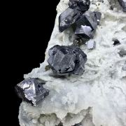 Galena, quartz, sphalerite