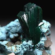 Dioptase on Shattuckite