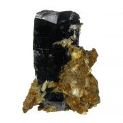 Vivianite (twinned) with Childrenite and Paravauxite