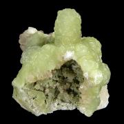 Prehnite finger cast after Anhydrite with Calcite