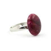 Silver Plated Ruby Ring. 15.43 ct.