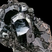 Hematite on Hausmannite