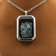 Raw Aquamarine necklace.