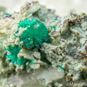 Dioptase with Cerussite