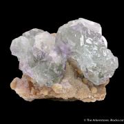 Fluorite (spinel twinned) on Muscovite