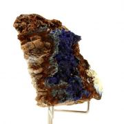 Azurite + Tetrahedrite.