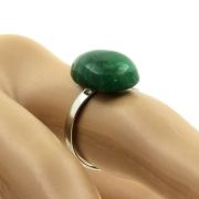 Silver Plated Emerald Ring. 12.71 ct.