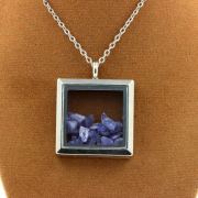 Raw Tanzanite Necklace.