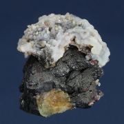 Magnetite with Quartz (var. Chalcedony)