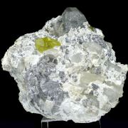 Sphalerite, quartz, talc, lollingite