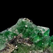 Fluorite with Sphalerite and Pyrite