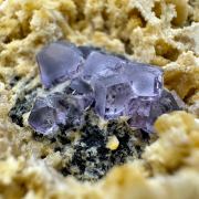 Fluorite, stilbite POLAND