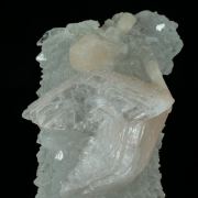 HEULANDITE and STILBITE on CHALCEDONY - India