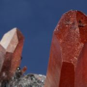 Quartz on Hematite