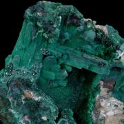 Malachite after Azurite, Cerussite