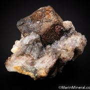 Cerussite on Galena